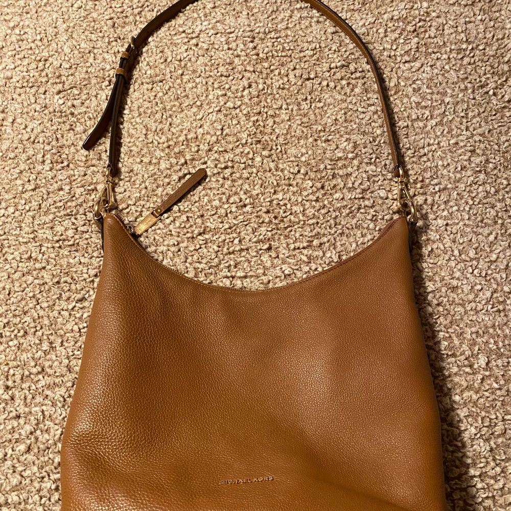 Michael Kors tan boho crossbody bag